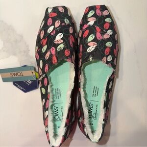 TOMS Women's Classic Alpargatas in the "Forged Iron Tree Lights” | Size 8 |